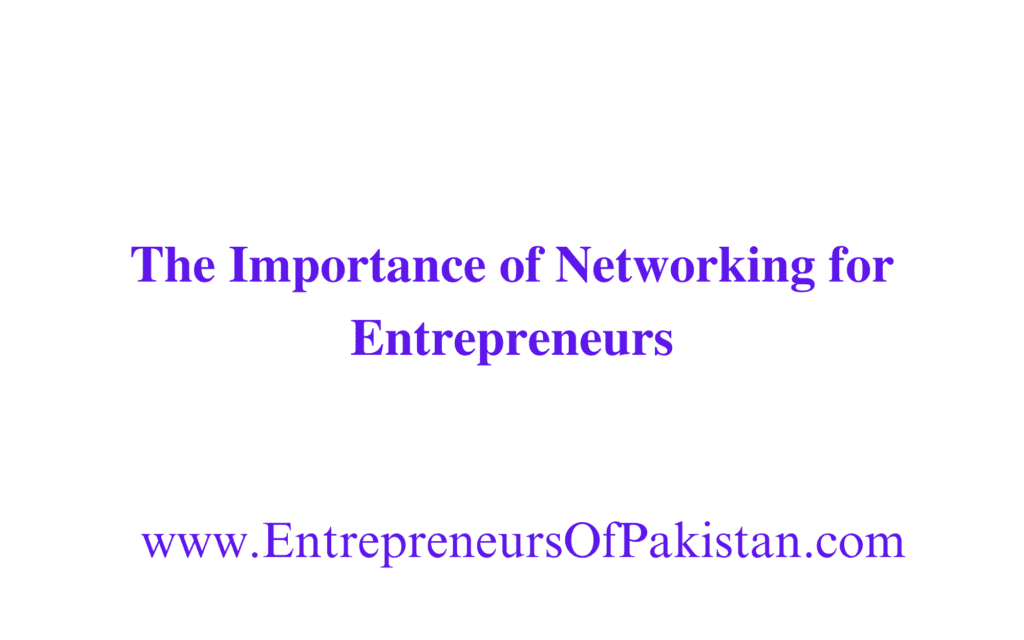 The Importance of Networking for Entrepreneurs